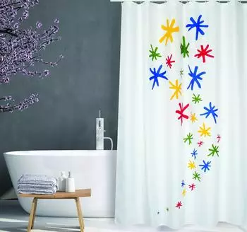 MSV Orion Duschvorhang Textil Polyester 180x200cm (144030)