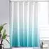 LuxusKollektion Duschvorhang Textil wasserdicht anti-schimmel 180x200cm, weiß/cremebraun