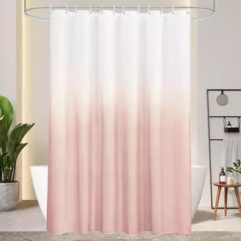 LuxusKollektion Duschvorhang Textil rosa 180x200cm, wasserdicht, antischimmel