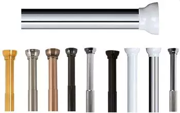 Spirella Kreta Duschvorhangstange Teleskop Aluminium 125-220cm (10.10328)