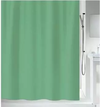 MSV Duschvorhang Polyester 180x200cm basilikumgrün (10011226)
