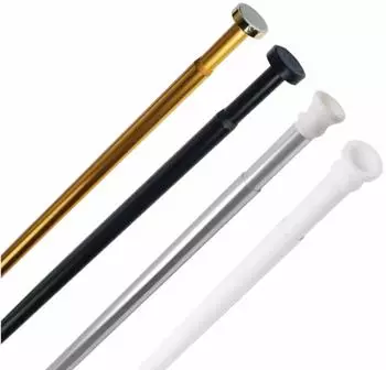 Sanilo Duschvorhangstange ausziehbar 120-220cm, Klemmstange ohne Bohren, Aluminium (Ø28mm)
