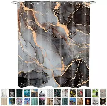 Sanilo Duschvorhang "Marmor Abstrakt" 180x200cm, grau, Textil