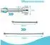 Intirilife Teleskopstange 60-105cm, Edelstahl, silber, ohne Bohren (IL-100203-1)