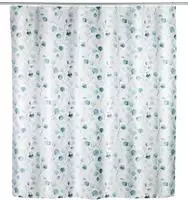 Wenko Duschvorhang Pioppo, Textil (polyester), 180 X 200 Cm, Waschbar, Gr&uuml;n,