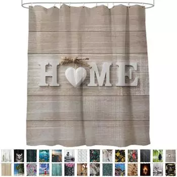 Sanilo Duschvorhang Home 180x200cm, Polyester, braun