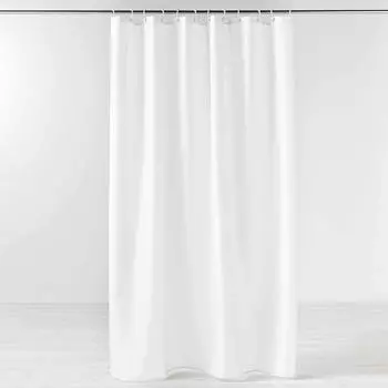 Douceur d'Int&eacute;rieur Duschvorhang "Yaline" einfarbig wei&szlig; 180x200cm