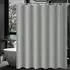 LuxusKollektion Duschvorhang 180x200cm, grau, Polyester wasserabweisend