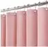 LuxusKollektion Duschvorhang-Set Leinen, wasserdicht, schimmelresistent, 182x182cm, rosa