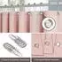 LuxusKollektion Duschvorhang-Set Leinen, wasserdicht, schimmelresistent, 182x182cm, rosa