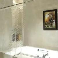 Duschvorhang Ecooe 3d Rhombus Transparent 100% Eva 120x200cm Wasserdicht