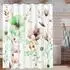 LuxusKollektion Duschvorhang Blumenzeichnung wasserabweisend 240x180cm