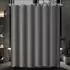 LuxusKollektion Duschvorhang dunkelgrau 240x200cm, wasserabweisend, Polyester