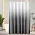 LuxusKollektion Duschvorhang Textil 200x200cm grau, wasserdicht, Anti-Schimmel