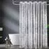 LuxusKollektion Duschvorhang Antischimmel transparent 3D-Kieselsteinmuster 180x200cm