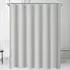LuxusKollektion Duschvorhang 220x200cm grau, Polyester, wasserabweisend, antischimmel
