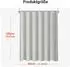 LuxusKollektion Duschvorhang 220x200cm grau, Polyester, wasserabweisend, antischimmel