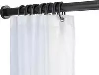 WENKO Duschvorhangstange "Luz" &Oslash; 280 mm ausziehbar ohne bohren, 70 - 115 cm, aus