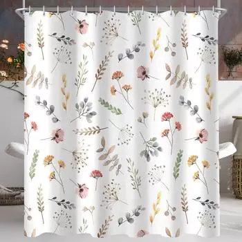 LuxusKollektion Duschvorhang beige 90x90cm, Polyester, Anti-Schimmel