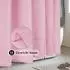 LuxusKollektion Duschvorhang 180x200cm, Textil, rosa, wasserdicht, Anti-Schimmel