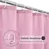 LuxusKollektion Duschvorhang 180x200cm, Textil, rosa, wasserdicht, Anti-Schimmel