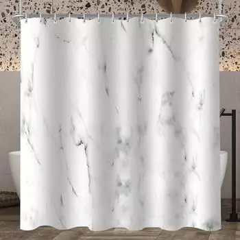 LuxusKollektion Duschvorhang Marmor 100x180cm, wasserdicht, antischimmel