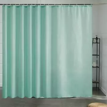 LuxusKollektion Duschvorhang &Uuml;berl&auml;nge antibakteriell mintgr&uuml;n 275x180cm