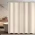 LuxusKollektion Duschvorhang 150x150cm, Polyester, beige, wasserabweisend, antischimmel