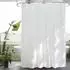 LuxusKollektion Textil-Duschvorhang 240x200cm, weiß, wasserdicht, Anti-Schimmel