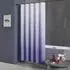 LuxusKollektion Duschvorhang Textil 180x200cm weiß-lila, wasserdicht, anti-schimmel