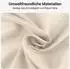 LuxusKollektion Duschvorhang beige 220x180cm, Textil, antischimmel (LuxusKollektion)