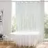 LuxusKollektion Duschvorhang transparent 200x200cm 3D-Muster, Anti-Schimmel, 5 Magnete