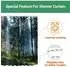 LuxusKollektion Duschvorhang Sunshine Forest 240x180cm, wasserabweisend