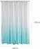 LuxusKollektion Duschvorhang 180x180cm, Polyester, aquamarin, Anti-Schimmel
