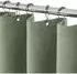 LuxusKollektion Duschvorhang Leinenoptik 92x182cm, grün, mit Metallringen
