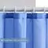 LuxusKollektion Duschvorhang Textil 150x180cm blau, wasserabweisend, schimmelresistent