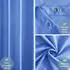 LuxusKollektion Duschvorhang Textil 150x180cm blau, wasserabweisend, schimmelresistent