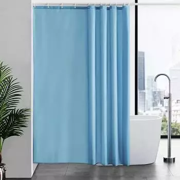 Gerster Duschvorhang hellblau, Polyester, 180x210cm
