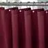LuxusKollektion Duschvorhang Waffelstoff burgunderrot 275x182cm mit Metallringen