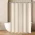 LuxusKollektion Duschvorhang 120x200cm, Polyester, beige, antischimmel