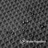 LuxusKollektion Duschvorhang Waffelstoff schwarz 152x214cm mit Metallringen