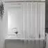 LuxusKollektion Duschvorhang transparent, PEVA, wasserdicht, 180x180cm