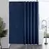 LuxusKollektion Duschvorhang Textil dunkelblau 200x200cm, antibakteriell, waschbar