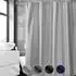 LuxusKollektion Duschvorhang 240x200cm, Anti-Schimmel, wasserdicht, PVC, grau