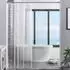 LuxusKollektion Duschvorhang 3D-Steinmuster transparent EVA 120x200cm