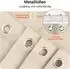 LuxusKollektion Duschvorhang 90x90cm beige, Polyester, antischimmel (LuxusKollektion)