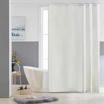 Gerster Duschvorhang 150x180cm Polyester, antischimmel, beige