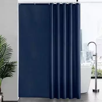 LuxusKollektion Duschvorhang &Uuml;berl&auml;nge dunkelblau, Anti-Schimmel, 200x240cm