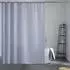 LuxusKollektion Duschvorhang Textil 180x180cm, grau-blau, schimmelresistent