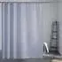 LuxusKollektion Duschvorhang Stoff grau-blau 200x200cm, Anti-Schimmel